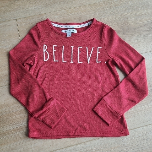 Gender Neutral crimson Christmas Pajama preschool size 6 EUC - Picture 5 of 12